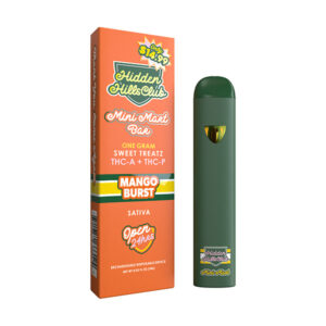 hidden hills mini mart bar 1g thca thcp disposable mango burst