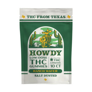 howdy low dose gummies 2.5mg 10ct ranch water