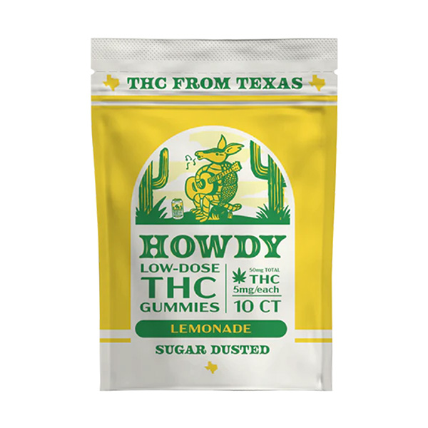 howdy low dose gummies 5mg 10ct lemonade