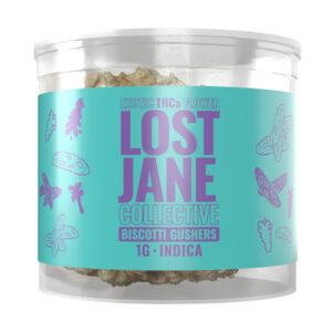 lost jane collective thca 1g flower biscotti gushers