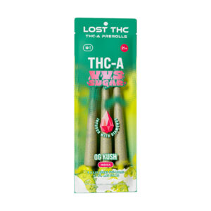lost thc vvs sugar prerolls 3ct og kush