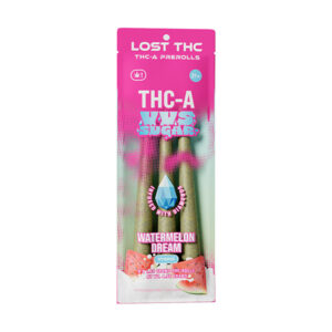 lost thc vvs sugar prerolls 3ct watermelon dream