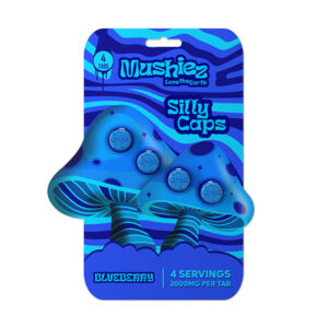 mushiez silly caps 2000mg 4ct tablets blueberry