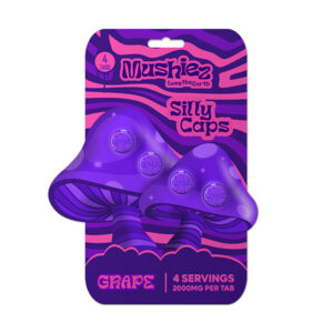 mushiez silly caps 2000mg 4ct tablets grape