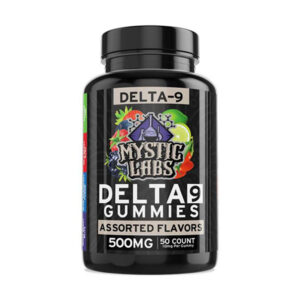 mystic labs d9 500mg gummies 50ct assorted