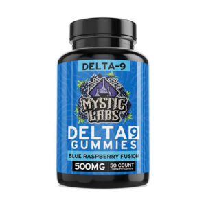 mystic labs d9 500mg gummies 50ct blue raspberry fusion