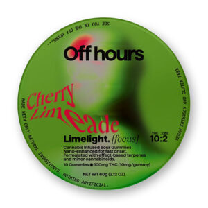 off hours gummies limelight focus cherry limeade