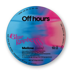 off hours gummies mellow calm blue raspberry