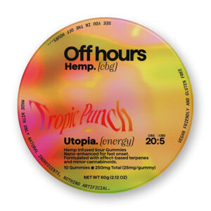 off hours gummies utopia energy tropic punch