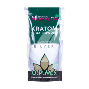 opms silver green vein maeng da kratom powder 16oz