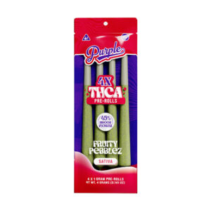 purple tcha pre rolls 1g 4ct fruity pebblez