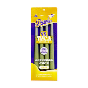 purple tcha pre rolls 1g 4ct granddaddy purple