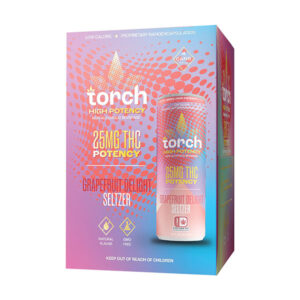 torch drinks high potency 25mg seltzer 4pk grapefruit delight