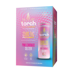 torch drinks high potency 25mg seltzer 4pk pink lemonade