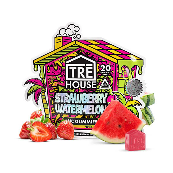 tre house hhc gummies 20ct strawberry watermelon