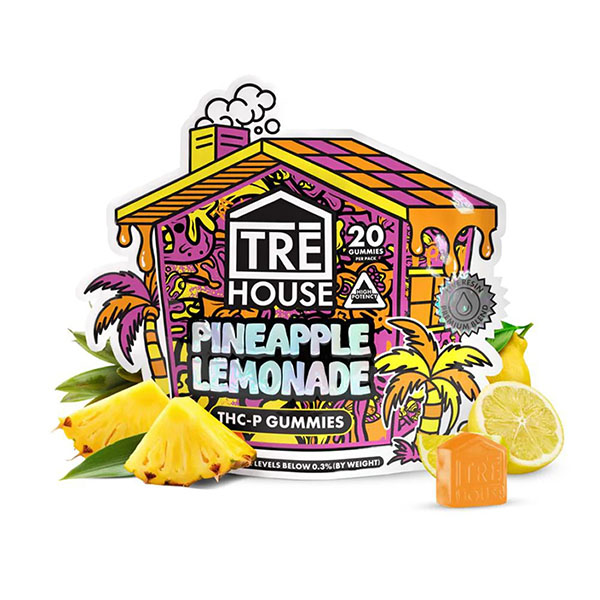tre house thcp gummies 20ct pineapple lemonade