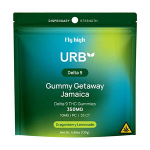 urb d9 gummy getaway jamaica 350mg dragonberry lemonade