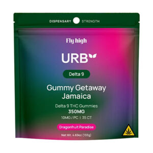 urb d9 gummy getaway jamaica 350mg dragonfruit paradise