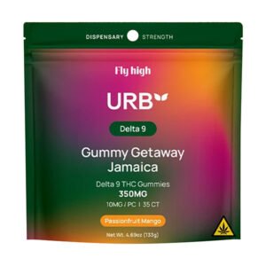 urb d9 gummy getaway jamaica 350mg passionfruit mango