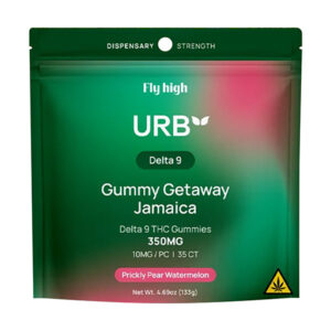 urb d9 gummy getaway jamaica 350mg prickly pear watermelon