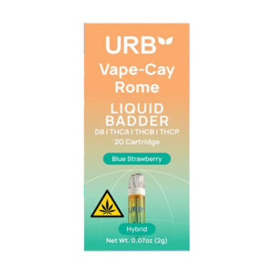 urb vape cay rome liquid badder 2g cartridge blue strawberry