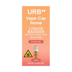 urb vape cay rome liquid badder 2g cartridge funnel cake