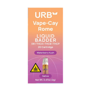 urb vape cay rome liquid badder 2g cartridge waterberry kush