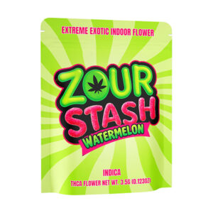 zour stash thca 3.5g flower watermelon