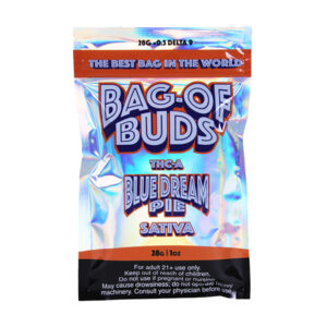 bag of buds 28g thca flower blue dream pie