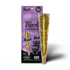 black roses hash hole 2g 2ct prerolls black runtz
