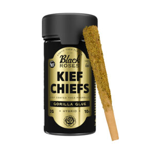 black roses kief chiefg thca prerolls 10ct gorilla glue