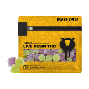 black sheep live resin gummies 1500mg 30ct strawberry mojito