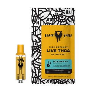 black sheep live thca 2g cartridge blue cookies