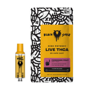 black sheep live thca 2g cartridge forbidden fruit