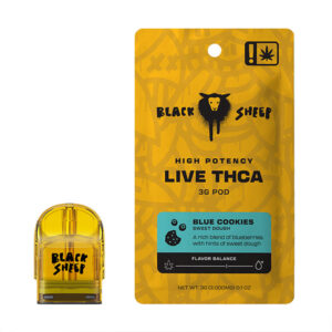 black sheep live thca 3g pod refill blue cookies