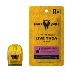 black sheep live thca 3g pod refill forbidden fruit