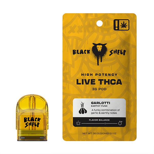 black-sheep-live-thca-3g-pod-refill-Garlotti black sheep live thca 3g pod refill garlotti