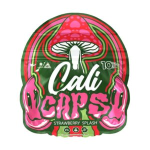 cali caps mushroom candies 10ct strawberry splash
