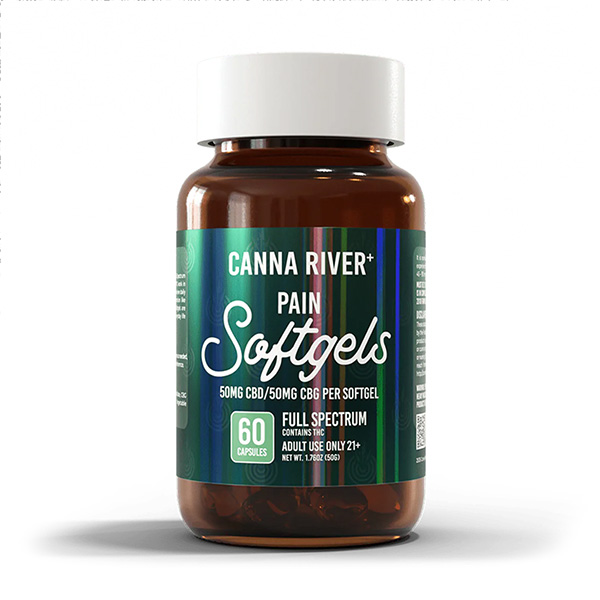 canna river softgels pain 60ct full spectrum