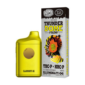 dome wrecher thunder dome 3.5g disposable illuminati og