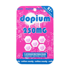 dopium 7 hydroxy tablets 250mg 5ct cotton candy