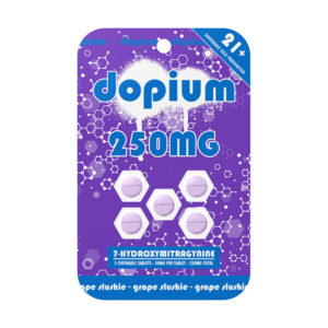 dopium 7 hydroxy tablets 250mg 5ct grape slushie