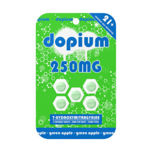 dopium 7 hydroxy tablets 250mg 5ct green apple