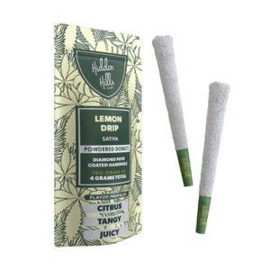 hidden hills powdered donutz 2g 2ct prerolls lemon drip