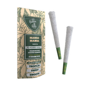 hidden hills powdered donutz 2g 2ct prerolls mango mamba