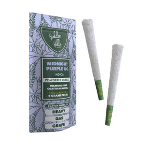 hidden hills powdered donutz 2g 2ct prerolls midnight purple og