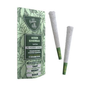 hidden hills powdered donutz 2g 2ct prerolls sour sherbae