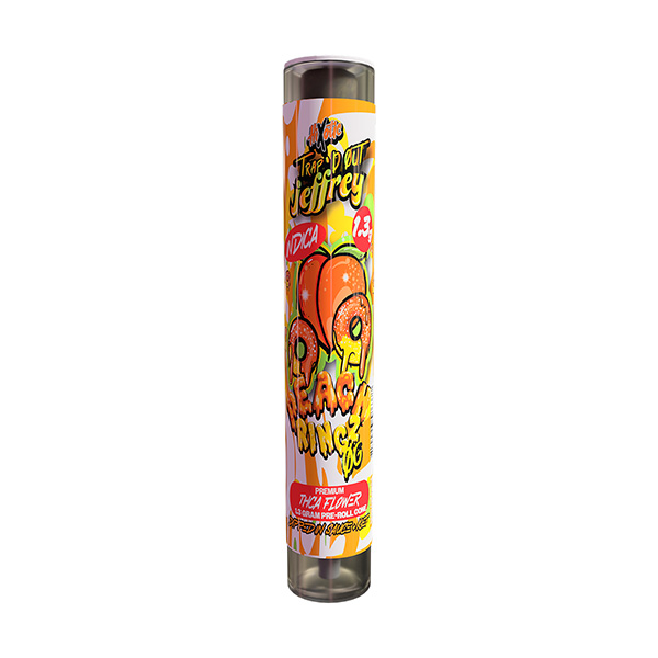 hixotic trapd out jeffery 1.3g pre roll peach ringz og