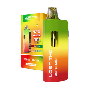 lost thc 420 edition thca 7.5g disposable master kush