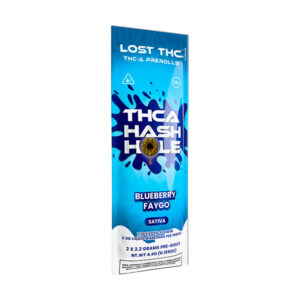 lost thc thca hash hole 2x2.2g pre rolls blueberry faygo